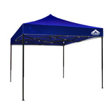 Gazebo Pop Up Marquee 3x3m Outdoor Tent Folding Wedding Gazebos Blue