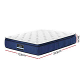 Franky Euro Top Cool Gel Pocket Spring Mattress 34cm Thick Queen