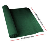 3.66 x 30m Shade Sail Cloth - Greem