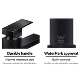 Cefito Basin Mixer Tap Faucet Bathroom Vanity Counter Top Wels Standard Brass Black