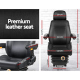 Adjustbale Tractor Seat With Suspension - Black