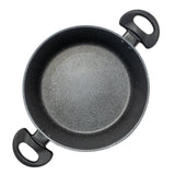 Stone Chef Forged Casserole With Lid Cookware Kitchen Black 24cm
