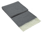 Chiswick Throw - Merino Wool/cashmere - Grey