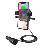 Mbeat Gorilla Power 10w Wireless Car Charger With 2.4a Usb Charging, Air Vent Clip & Windshield