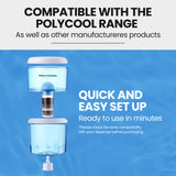 PolyCool 7-Stage Water Cooler Dispenser Filter, 3 Pieces
