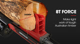 Baumr-AG 8 Ton Electric Log Splitter 8T Wood Cutter Hydraulic Fire Wood Block Axe Small Machine