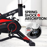 Powertrain RX-900 Exercise Spin Bike Cardio Cycling - Red