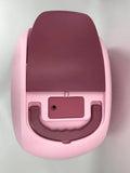 XL Portable Hooded Cat Toilet Litter Box Tray House with Charcoal Filter and Scoop Pink