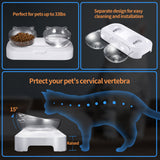 Pet Bowl Water Bowls Portable Anti Slip Skid Feeder Dog Rabbit Cat