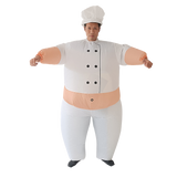 Chef Fancy Dress Inflatable Suit -fan Operated Costume