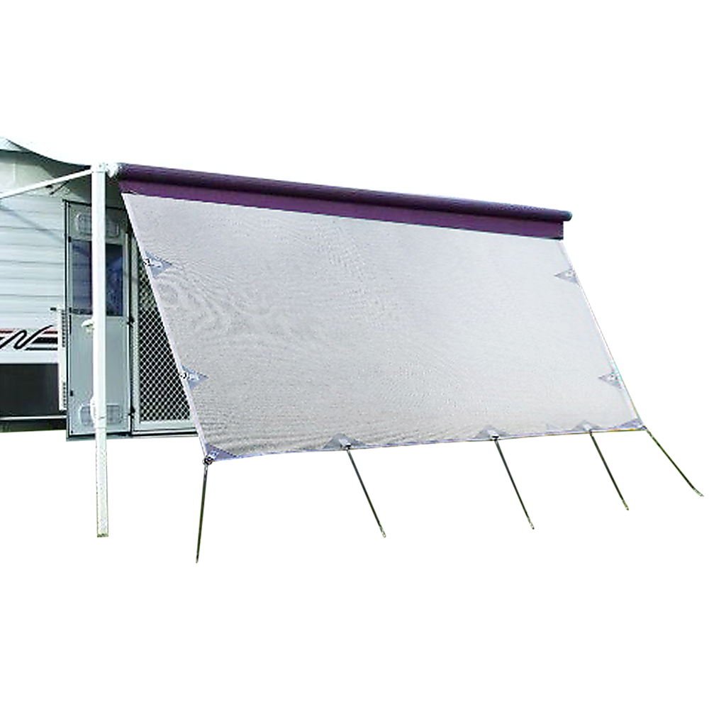 4.9m Caravan Privacy Screen Side Sunscreen Sun Shade For 17' Roll Out Awning