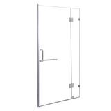100 X 200cm Wall to Wall Frameless Shower Screen 10mm Glass by Della Francesca