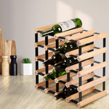 20 Bottle Timber Wine Rack