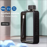 A5 Flat Water Bottle Portable Travel Mug Bpa Free Water 