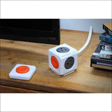 Allocacoc Powercube Extended Remote 4-outlets + Remote 