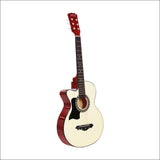 Alpha 38 Inch Wooden Acoustic Guitar Left Handed - Natural 