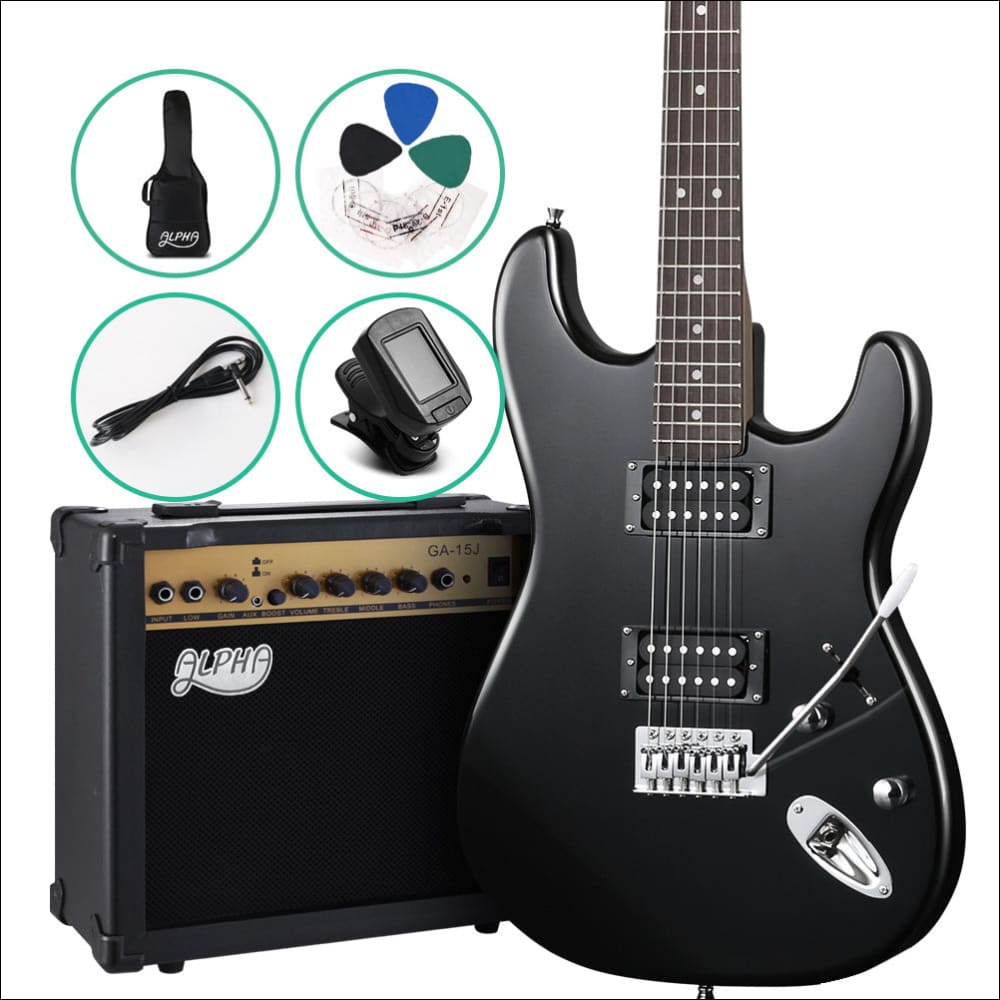 Alpha Electric Guitar and Amp Music String Instrument Rock 