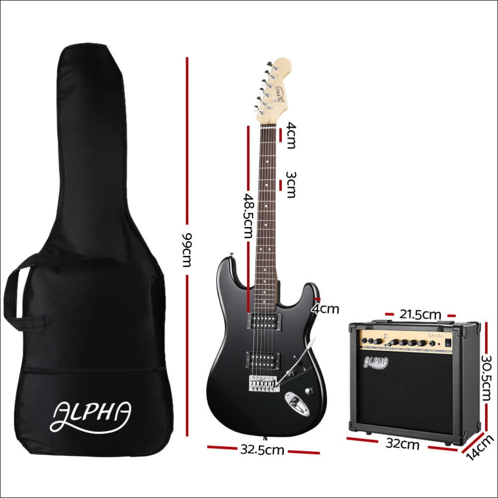 Alpha Electric Guitar and Amp Music String Instrument Rock 