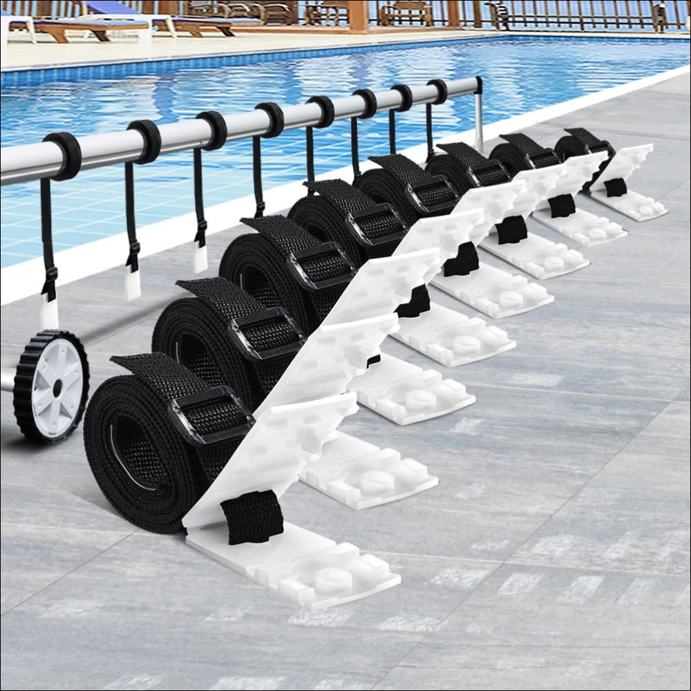 Aquabuddy Pool Cover Roller Attachment Straps Kit 8pcs for 