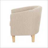 Artiss Armchair Lounge Chair Tub Accent Armchairs Fabric 