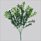Artificial Flowering Boxwood Stem 30cm - Home & Garden > 