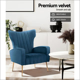Artiss Armchair Lounge Accent Chairs Armchairs Chair Velvet 