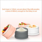 Baby Formula Milk Powder Snack Stackable 4 Layers Dispenser 