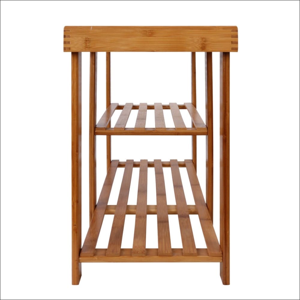 Artiss Bamboo Shoe Rack Bench - Furniture > Living Room