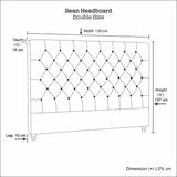 Bed Head King Size French Provincial Headboard Upholsterd 