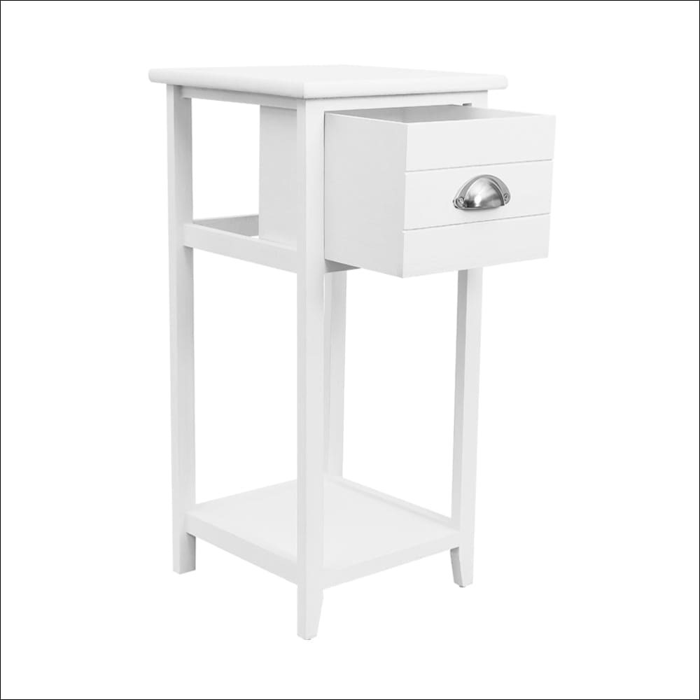 Artiss Bedside Table Nightstand Drawer Storage Cabinet Lamp 