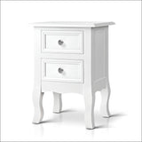 Artiss Bedside Tables Drawers side Table French Storage 