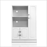 Artiss Buffet Sideboard Cabinet Storage Cupboard Doors White