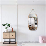Carla Home Hanging full Lengthwall Mirror - Solid Bamboo 