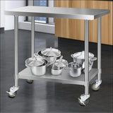 Cefito 304 Stainless Steel Kitchen Benches Work Bench Food 