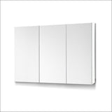 Cefito Bathroom Vanity Mirror with Storage Cabinet - White -