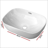 Cefito Ceramic Bathroom Basin Sink Vanity above Counter 