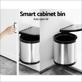 Cefito Kitchen Swing out Pull out Bin Stainless Steel 