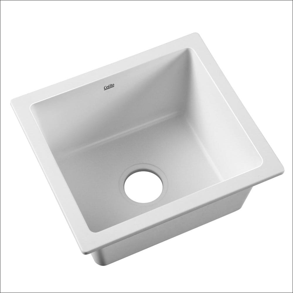Cefito Stone Kitchen Sink 460x410mm Granite Under/topmount 