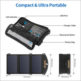 Choetech Sc001 19w Portable Solar Panel Charger Sunpower 