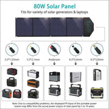 Choetech Sc007 Solar Panel Portable Charger 80w 18v with 