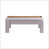 Coffee Table High Gloss Finish Lift Up Top Mdf White Ash Colour Interior Storage