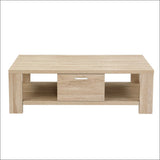 Artiss Coffee Table Wooden Shelf Storage Drawer Living 
