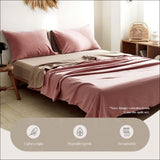 Cosy Club Sheet Set Bed Sheets Set Double Flat Cover Pillow 