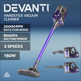 Devanti 150 Cordless Handheld Stick Vacuum Cleaner 2 Speed 