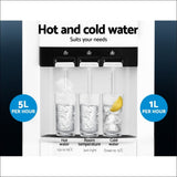 Devanti 22l Bench top Water Cooler Dispenser Purifier Hot 