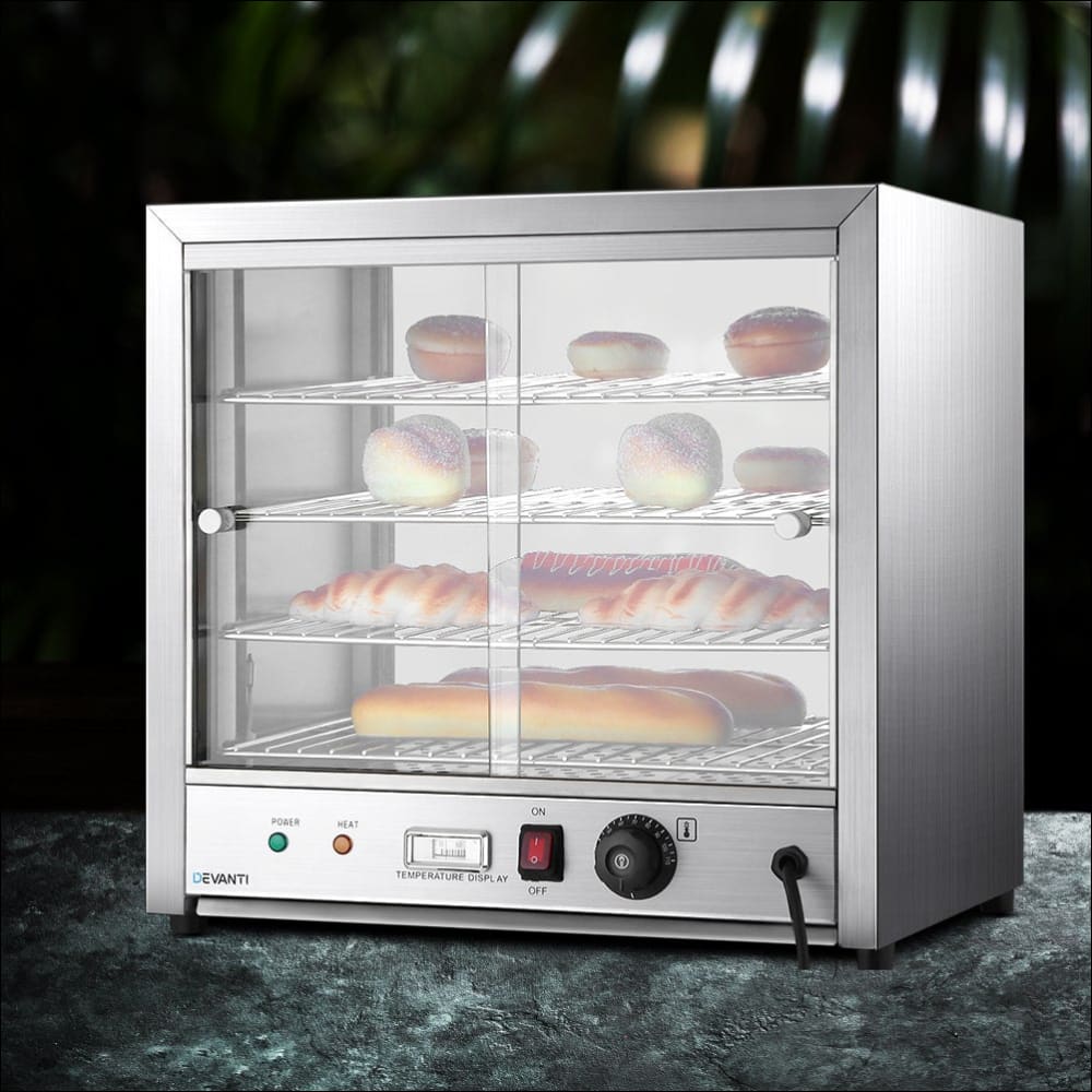 Devanti Commercial Food Warmer Pie Hot Display Showcase 