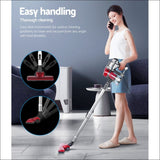Devanti Corded Handheld Bagless Vacuum Cleaner - Red and 
