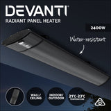 Devanti Electric Infrared Radiant Strip Heater Panel Heat 