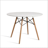 Artiss Dining Table 4 Seater Round Replica Dsw Eiffel 