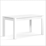 Dining Table 4 Seater Wooden Kitchen Tables White 120cm Cafe Restaurant
